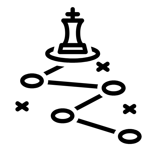 simple icon depicting a broken webpage