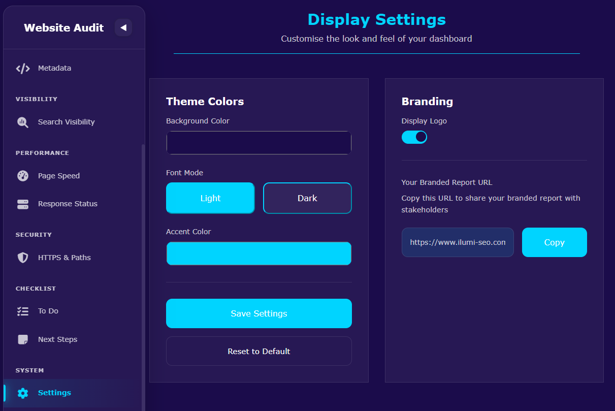 ilumi Optimal Audit Report Preview
